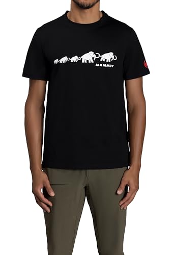 Mammut QD Logo Print T-Shirt, Asian Fit, Men s, AF Men s, 1017-02012, Black, PRT3