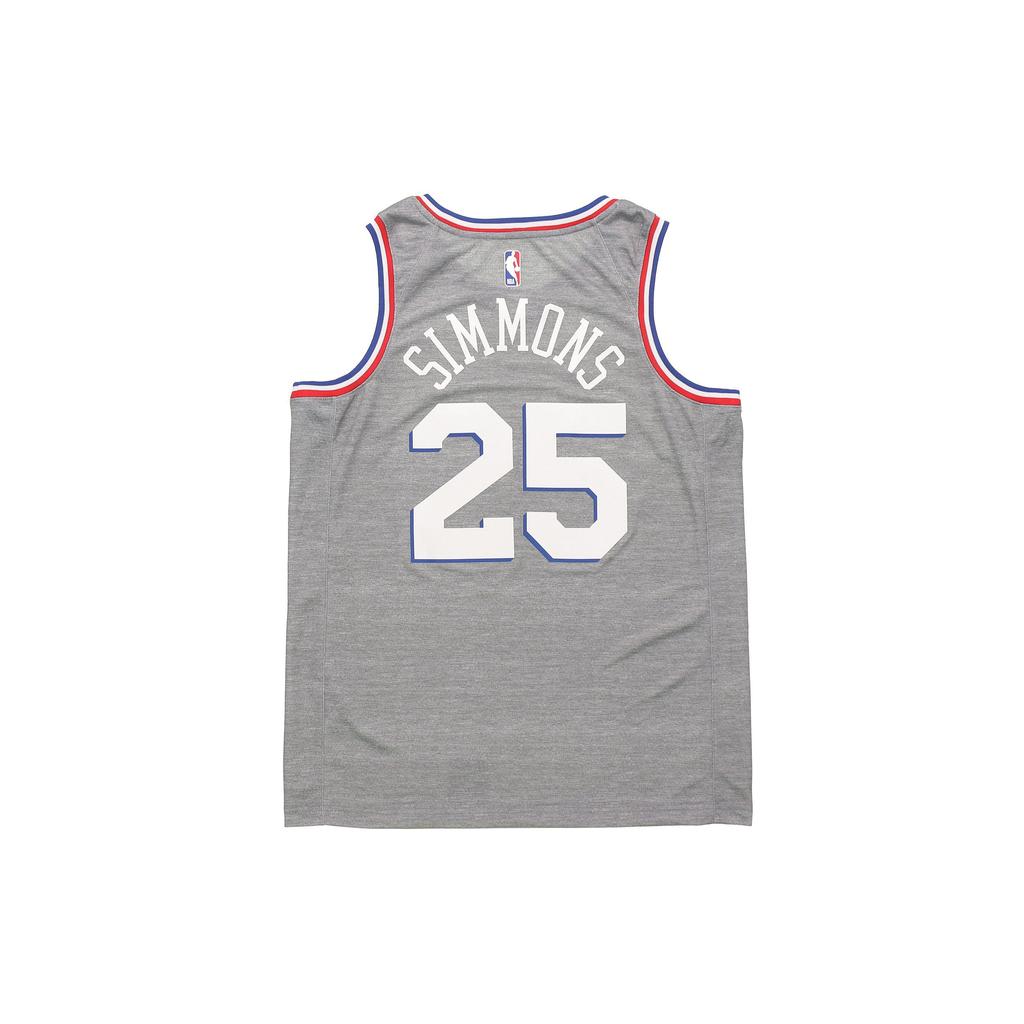 Nike NBA Ben Simmons No. 25 City Edition Jersey Men Jerseys Gray AJ4636-065