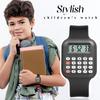 Stilvolle Silikon-Digitalrechneruhr mit Gummi und wasserdichter Sportuhr, perfekt für Geburtstage und Adventskalender, Armband, -
