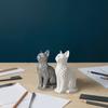 3D Printed Cat Figurines, Modern Artistic Cat Ornaments for Cat Lovers, Artistic Cat Sculpture with Stable Base for Home Entryway