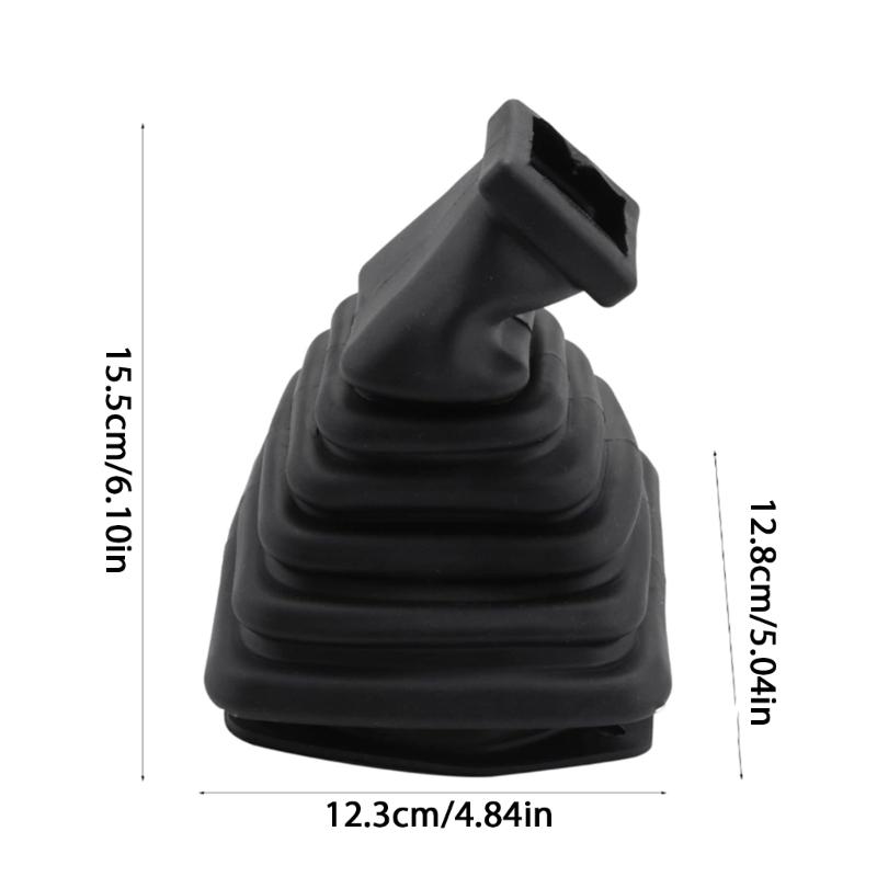 Hochbelastbare Gummi-Schalthebel-Staubmanschette für Bagger-Bedienhebel, ölbeständige Schutzabdeckung mit verstärkten Rippen, 2 Stück