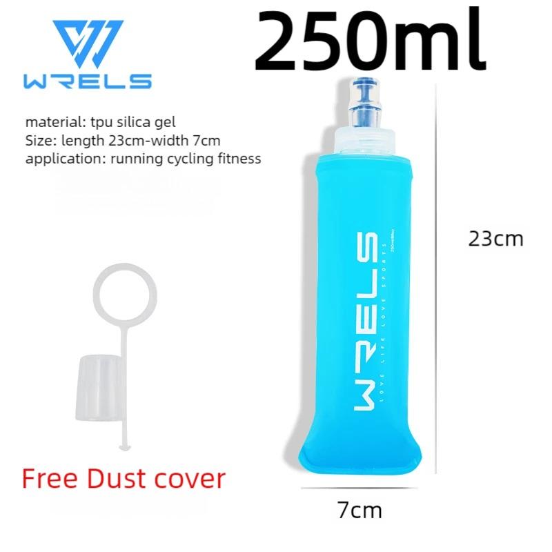 Fahrrad Sport Wasserflasche Auslaufsicher Langlebig Weiche Flasche Hoher Durchfluss BPA Frei Tragbar TPU Faltbarer Wasserbecher Outdoor Laufen