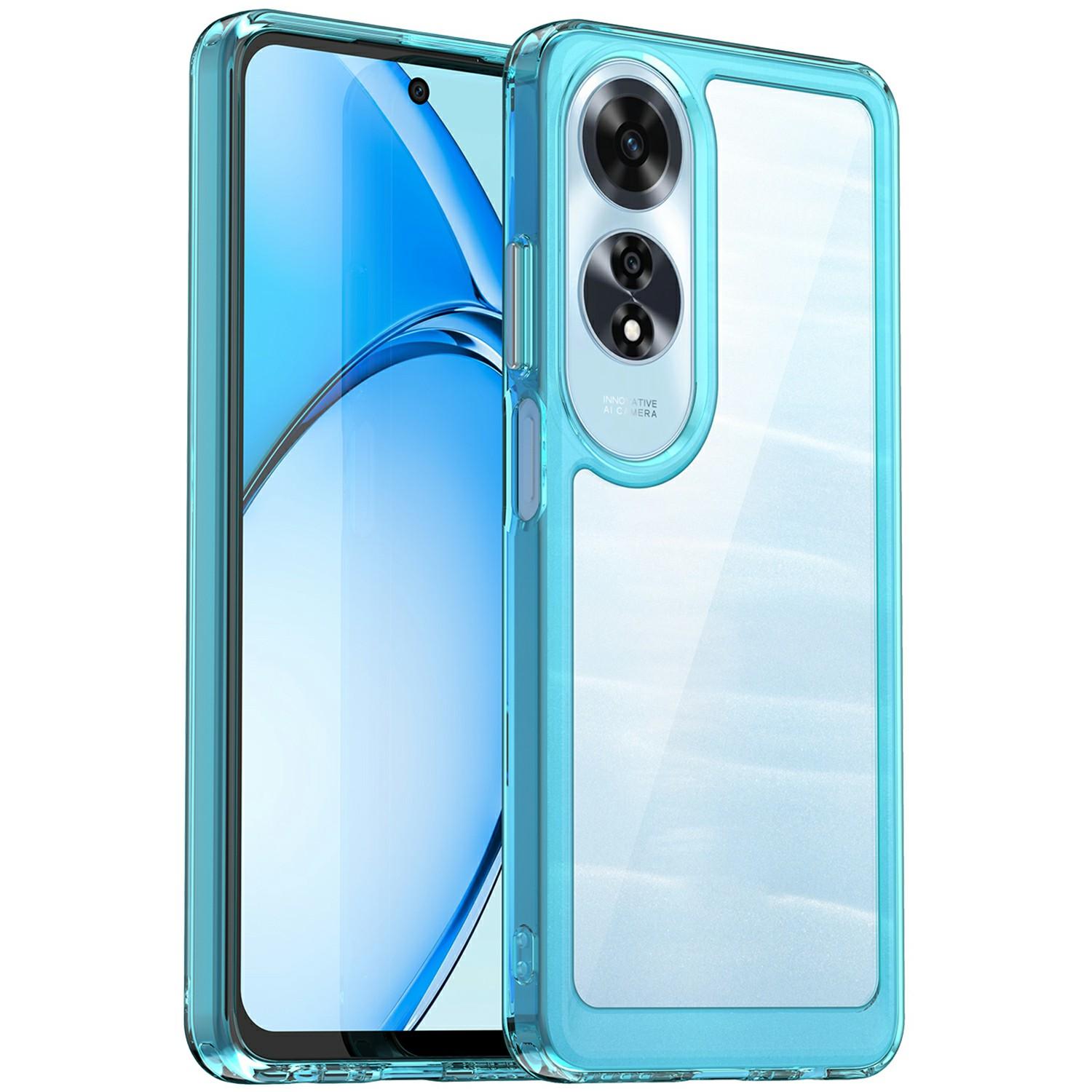 

For Oppo A60 4G Case TPU +Acrylic Protective Clear Phone Cover E