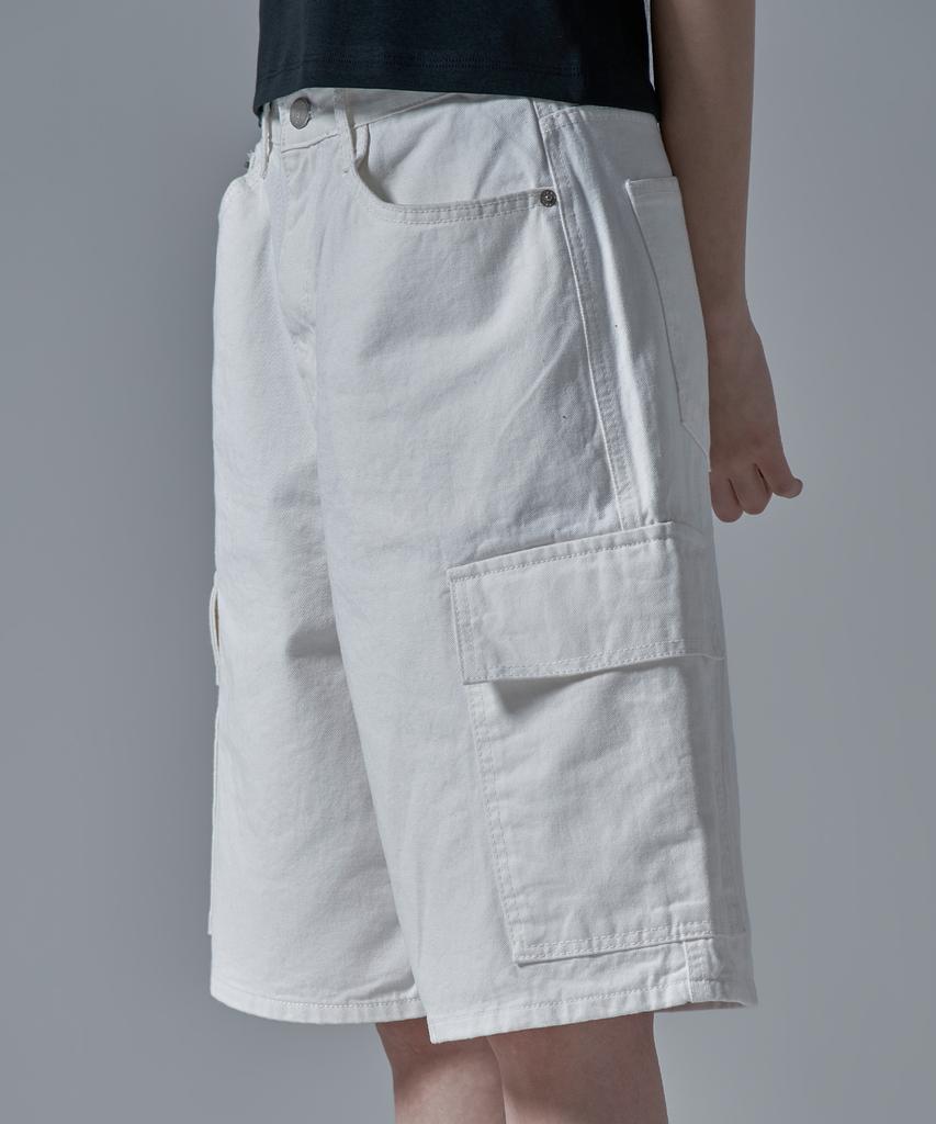 War For Woman W1138 Cargo Shorts_White