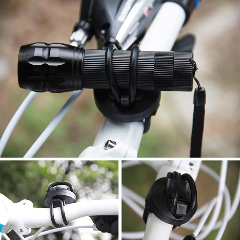 360 Rotatable Bike Bicycle Led Lamp Flashlight Holder Clip Bike Lights Mount Led Torch Light Holder Light Clamp
