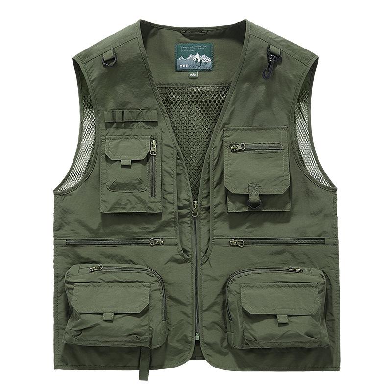 New Quick-drying Vest Men's Casual Outdoor Multi-bag Fishing Photography Vest
