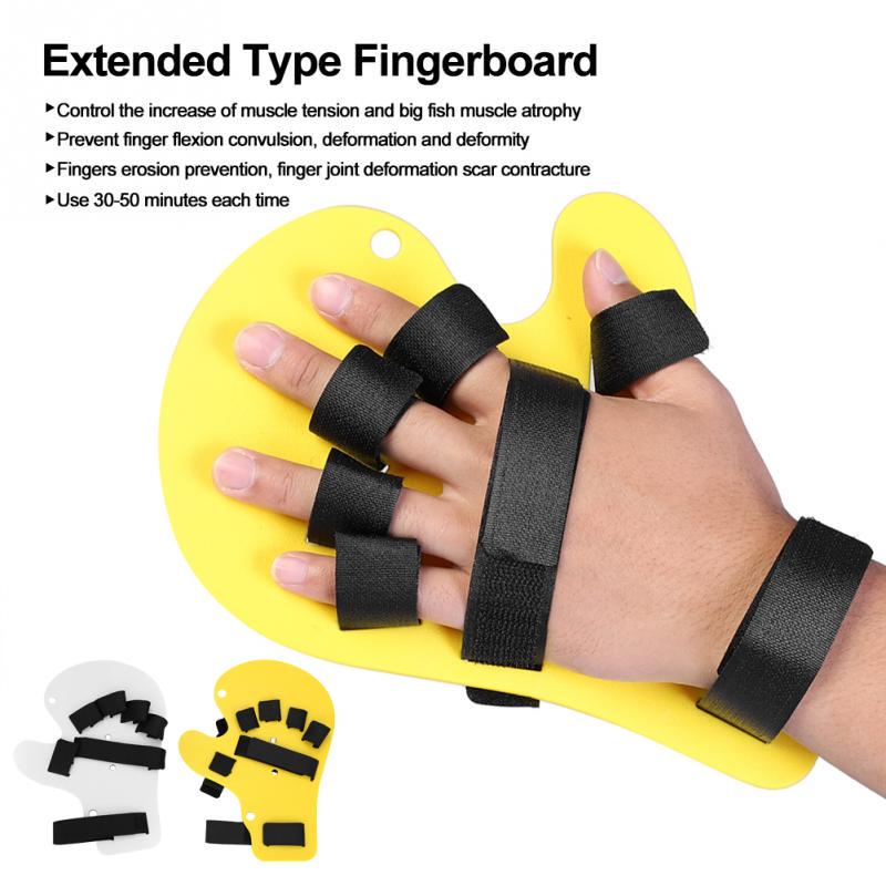 Finger Orthotics Silicone Universal Left and Right Hand Finger Orthotics Extended Type Fingerboard for Stroke//Hemiplegia Hand Splint Training Support Finger Training Board