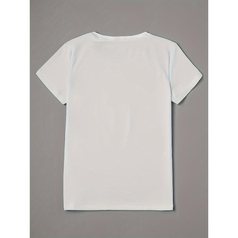 Women I'm A Vibe Graphic Tee Lip Print Crew Neck Short Sleeve Trendy Casual Autumn Top