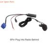Y4UA Car Music Adapter Car Stereo Connection Cable 6Pin Cable Simple Installation