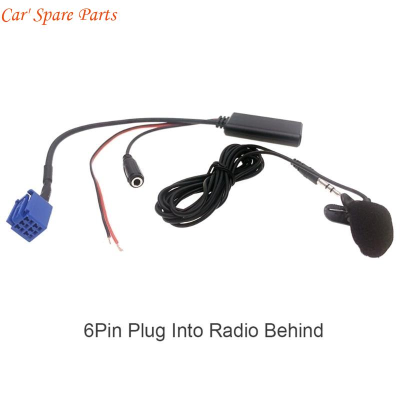 Y4UA Car Music Adapter Car Stereo Connection Cable 6Pin Cable Simple Installation