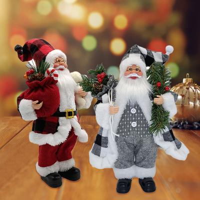 Parti için Yaratıcı Noel Baba Güzel Noel Şekli Bebek Dekor Tarzı Kumaş Bebek Modeli