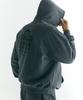 [Big Size] Stamp Oversized Heavy Pigment Hoodie Charcoal