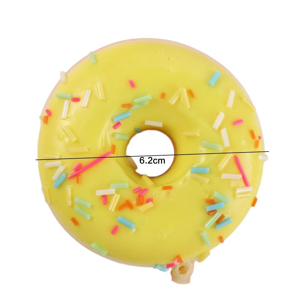 6.2cm/2.4in Artificial Donut Donut Cone Toy Simulation Cake Simulation Donuts Squeeze Toy