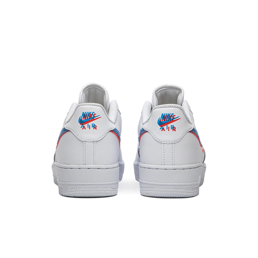 Nike Air Force 1 LV8 KSA Grade School '3D Glasses' (Unisex) White / Blue Hero / Bright Crimson Kids' Skateboarding Shoes BV2551 100