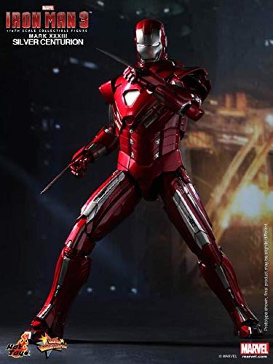 Movie Masterpiece Iron Man 3 Měřítková figurka Iron Man Mark 33 1/6 (Stříbrný centurion)