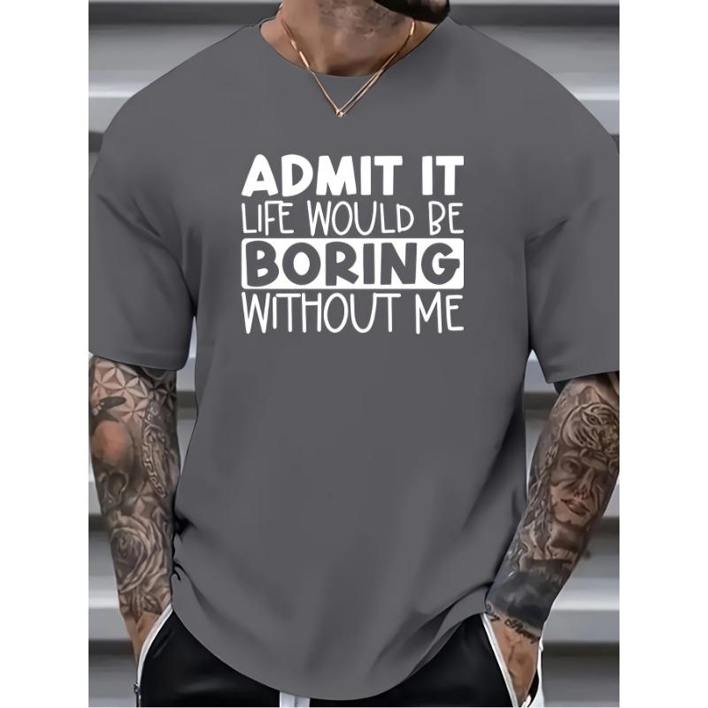 

Мужская футболка с юмористическим графическим 3D-принтом - дышащие летние футболки с коротким рукавом для занятий спортом на открытом воздухе 6XL