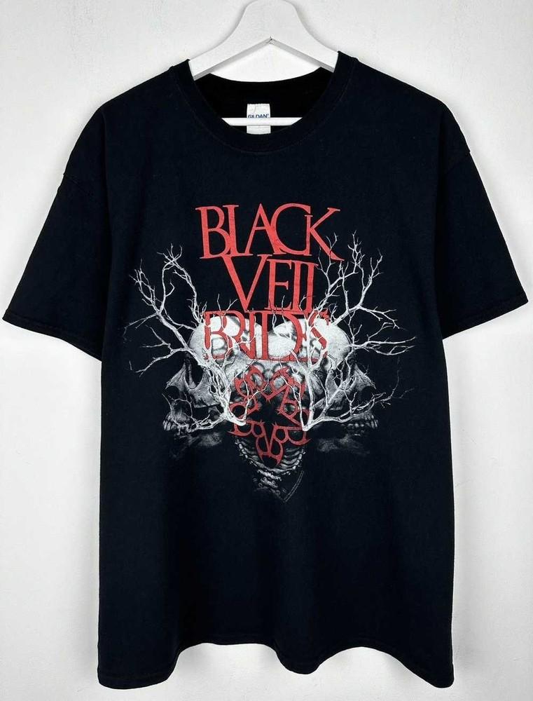 Винтажная Черная Футболка Метал-Рок Группы Black Veil Brides Унисекс Концертная S до 5XL LO094 Унисекс Футболка XXL