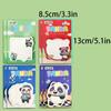 8Pcs Thickened Panda Sticky Notes 4 Model Square Memo Pad Self-Adhesive Memo  Student