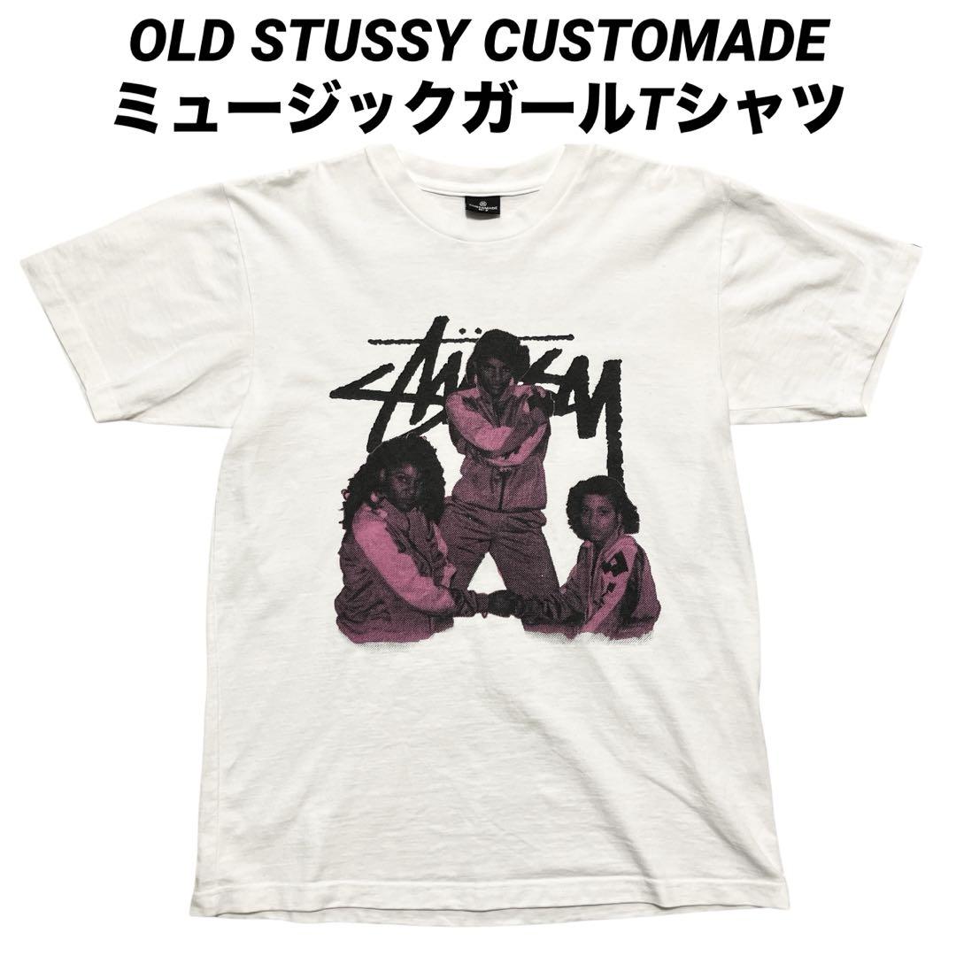 

[Б/У] Винтажная футболка Stüssy Custom Music Girl, США, Белая
