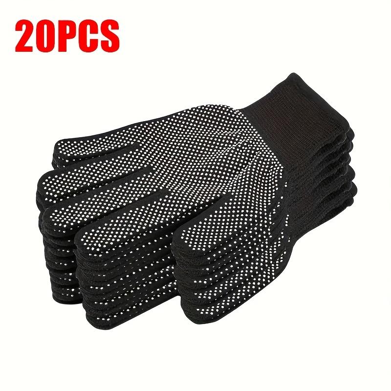 20 nylon adhesive gloves non-slip and wear resistant gardening driving, labor protection thin adhesive gloves