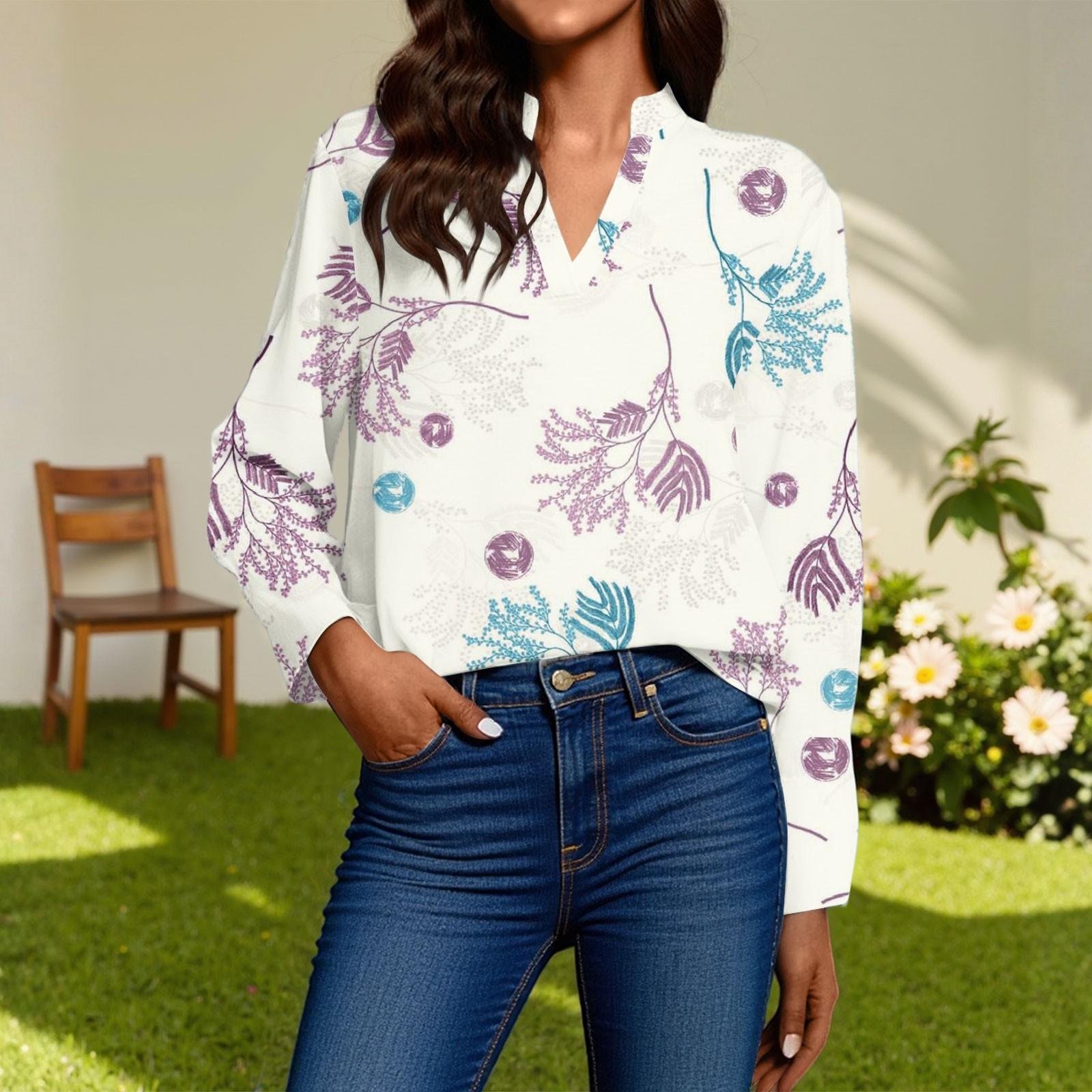 

Женская модная повседневная рубашка с V-образным вырезом, топ с длинным рукавом XXL бежевый