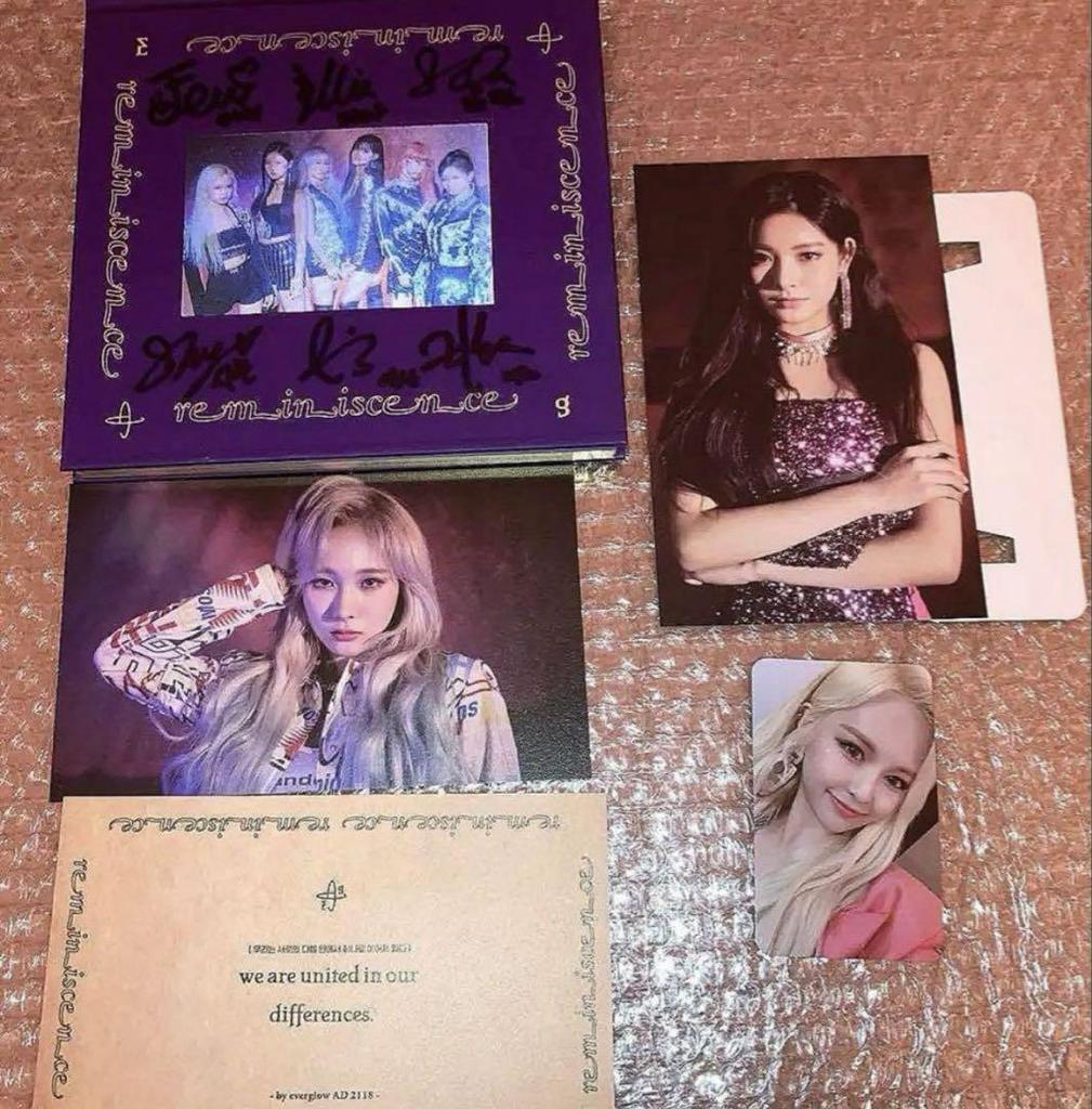 [USED] EVERGLOW reminiscence album signed by all members