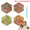 1/4Pcs Christmas Diy 3D Landscaping Stickers Miniature Scene Cabin Stickers Scene Stacking Pasting Cute Adult Child Gift