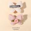 14pcs/set Cute Butterfly Hair Clips for Women Girls Handmade Sweet Hairpins Plaid Flower Kids Toddler Headwear Hair Accessories