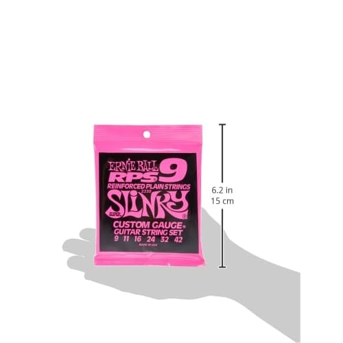 Genuine Ernie Ball 2239 Electric Guitar Strings (09-42) RPS Super Slinky Reinforced Plain Strings