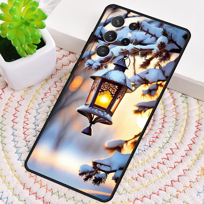 Landscape Winter Light Snow Silicone Phone Case For Samsung Galaxy Note 10 Pro S26 S25 S24 S23 S22 S21 Plus S25Ultra Capa Cover