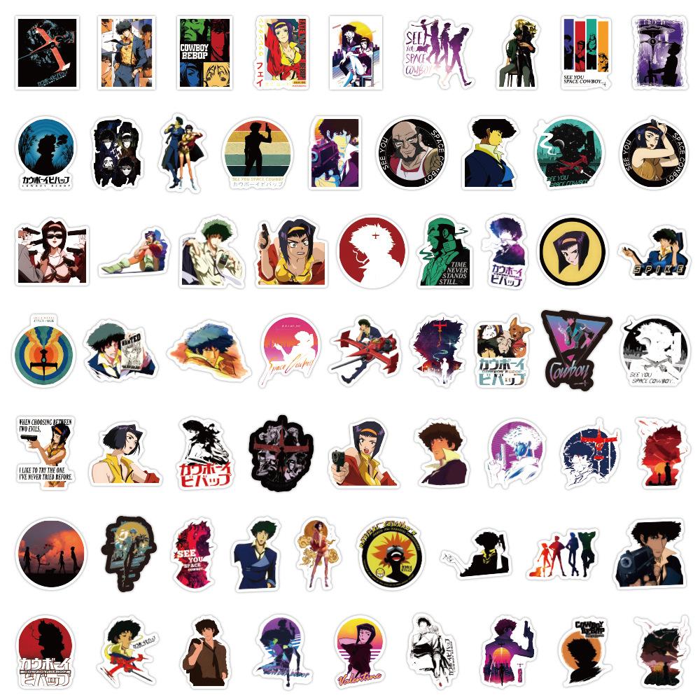 60 Cartoons, Interstellar Denim Doodle Stickers, Decorative Suitcase, Skateboard, Car Notebook, Guitar Stickers