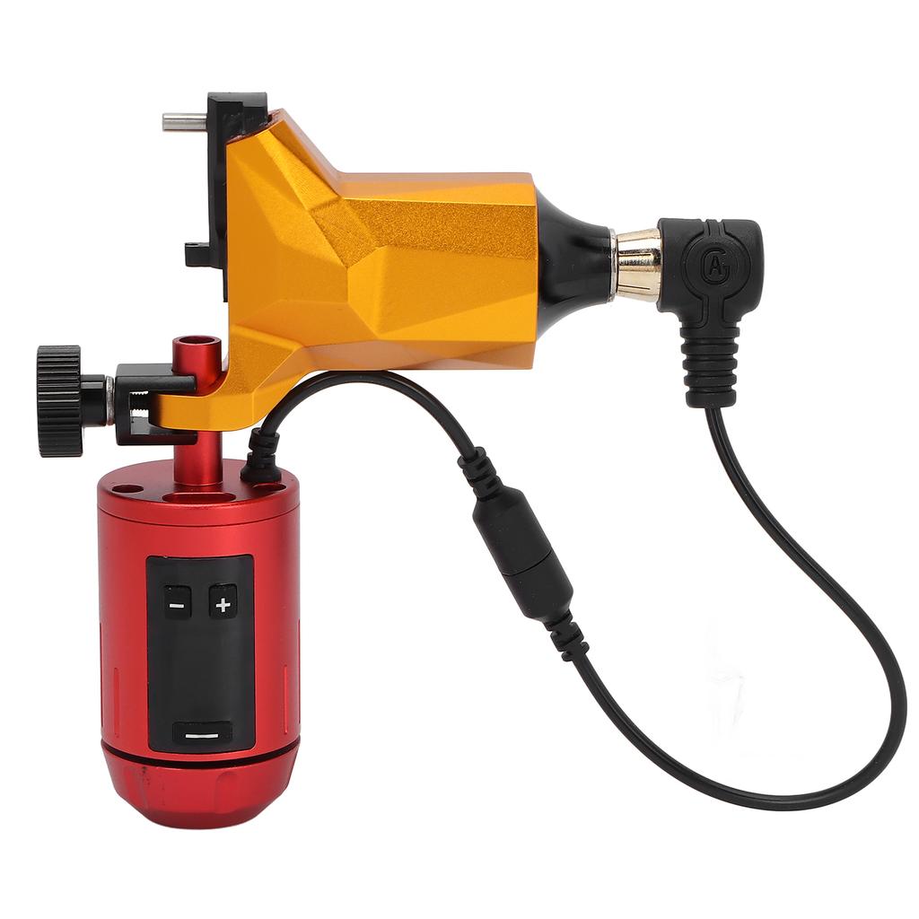 Tattoo Grip Machine Self Lock Cordless Tattoo Grip Machine with LCD Display for Tattoo   Int Face Motor