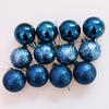 12Pcs Christmas Decorative Balls Gold Red Green Xmas Tree Pendent Home Christmas Party Decoration Bubbles Hanging Ornaments Toy