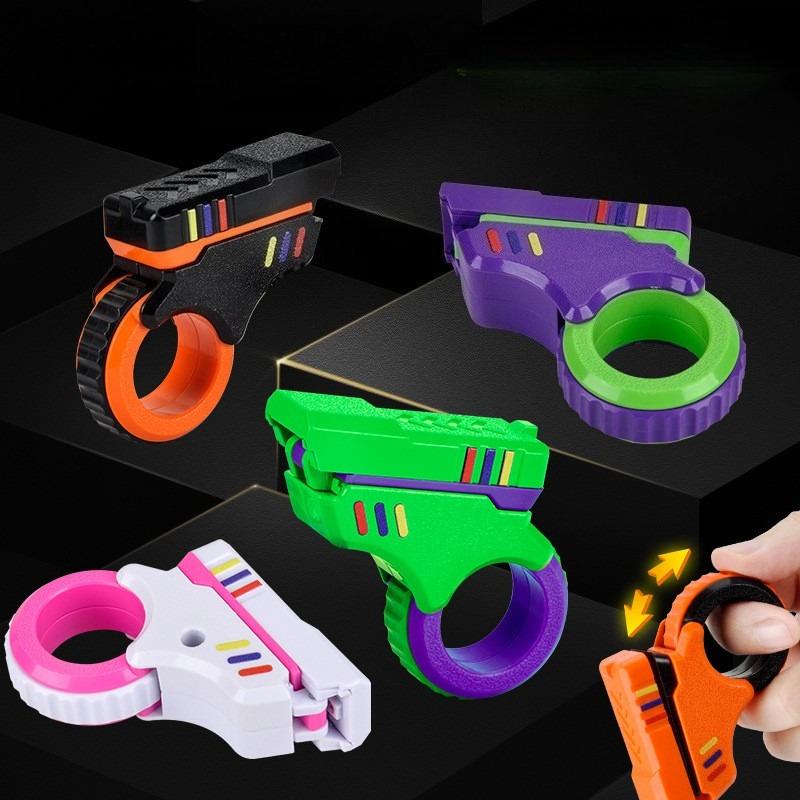 Non-Toxic Rotary Finger Sliders Fidget Toy Office Pressure Relief Slider Ratchet Finger Fidget 3D Printed Fidegt Toys Fingertip Textured