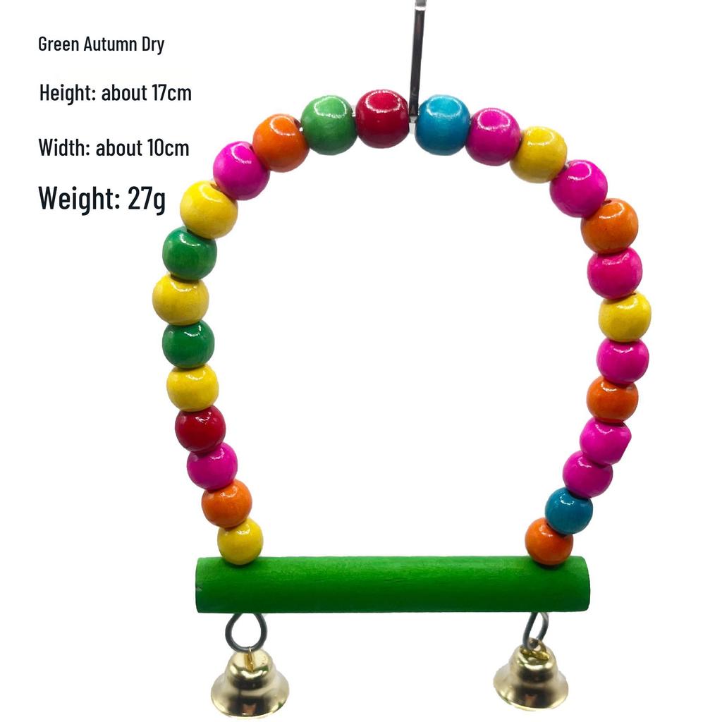 Colorful Bird Toys: Swing, Ladder, and Perch Set for Bird Cages