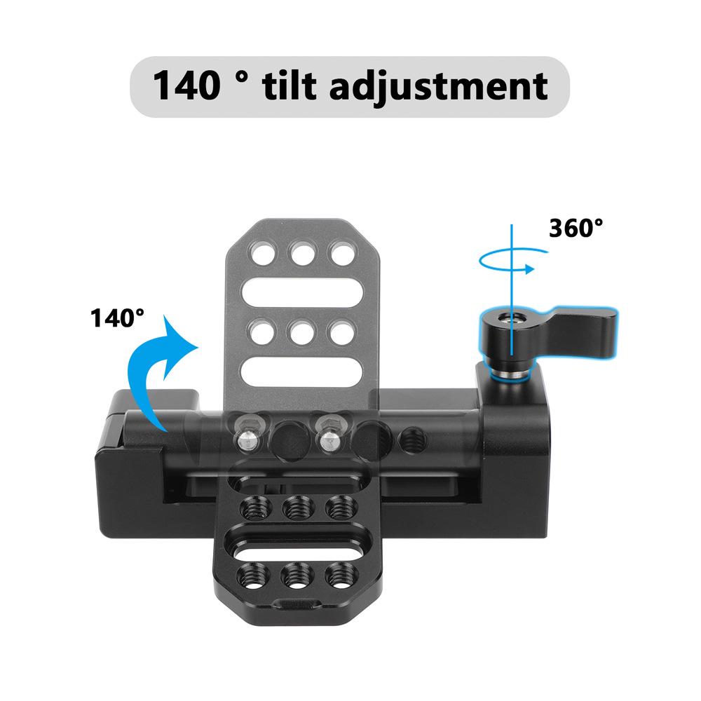 HDRIG 15MM Dual Rod Clamp with Multi-hole Adapter Plate 3701
