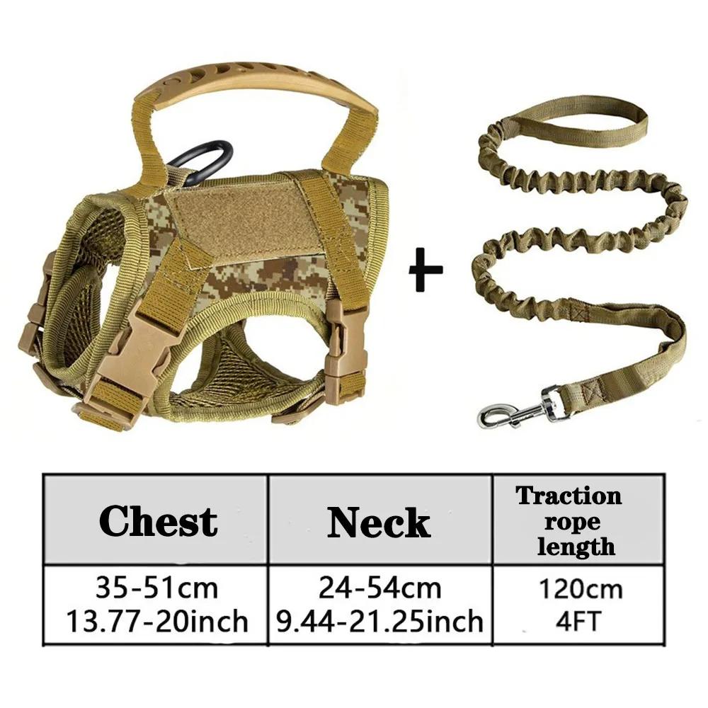 Tactical Cat Chest Harness Vest-style Traction Rope Adjustable Cat Harness Go Out Pet Dogs Prevent Breaking Training Cat Harness