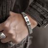 Braccialetti Creativi Fatti a Mano Uomo Fortuna Scritture Buddiste Girevoli Perline Retrò Mantra dei Sei Caratteri Moda Personalizzata Gioielli Acce