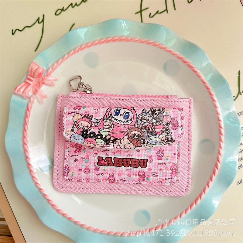 Coin Purse Labubu Card Holder Card Holder Student Campus Card Access Card Bus Card Zipper Storage Bag