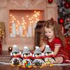 Cute Christmas Penguin Candy Jar Penguin Biscuits Can With Detachable Hat And Scarf Christmas Holiday Snacks Container