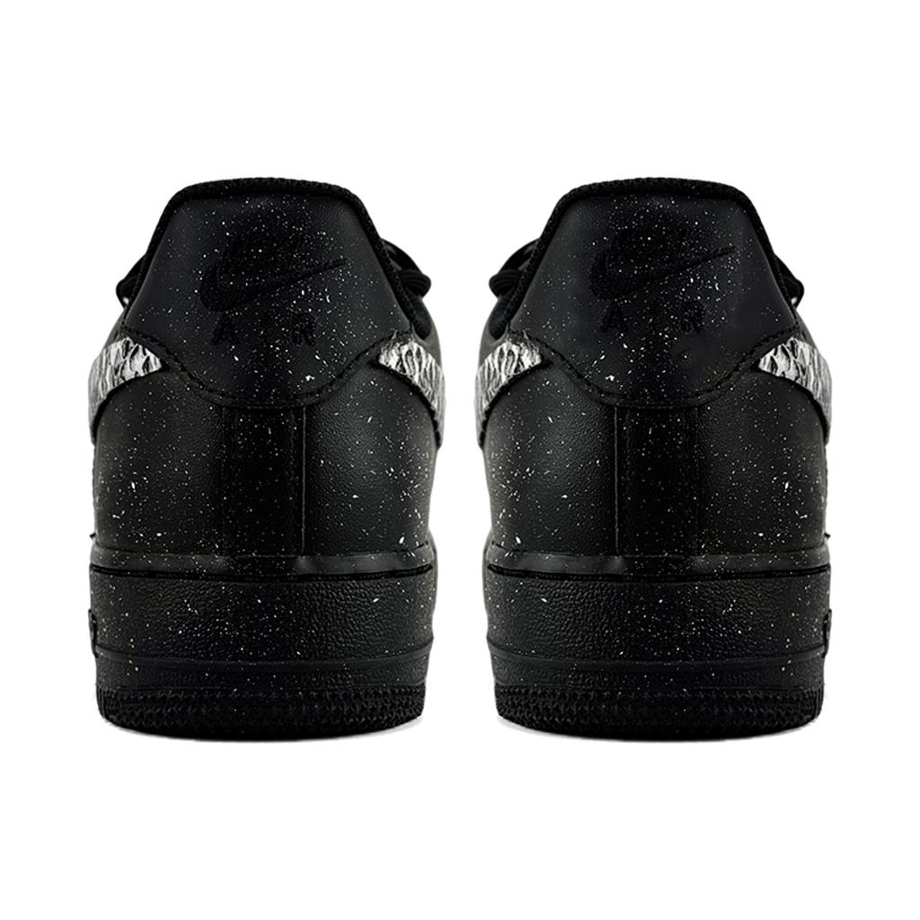 Nike Air Force 1 Coverage Slip Resistant Cushioning Low top Skateboard Shoes Men's Black CW2288-001(Team45-)