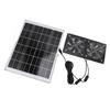 Solar Dual Fan Kit 30W IP65 Waterproofing Tempered Glass Laminate Aluminum Frame Ventilation Solar Fan for Outdoor Shed Greenhouses