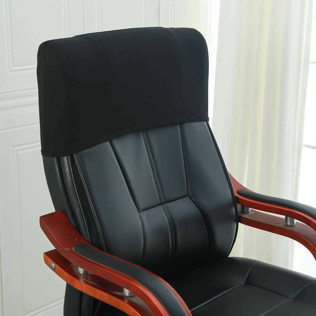 Elastic Boss Chair Headpillow Case Office Chair Cover Swivel Chair Headpillow Case Computer Chair Headpillow Seat Dustproof Head Cover