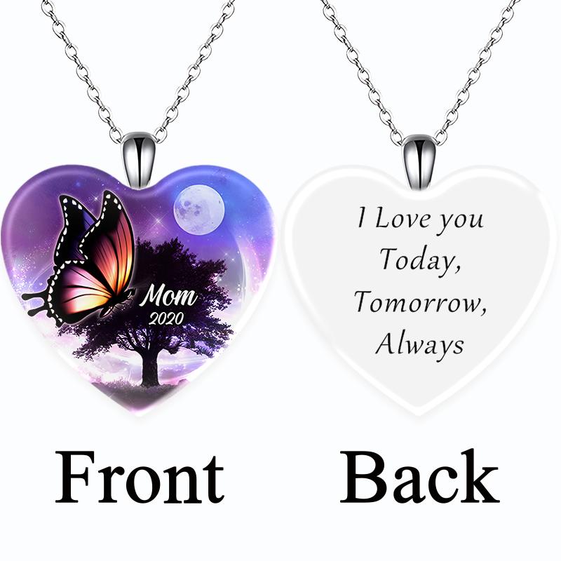 

Модные украшения Любовь Кристалл Кулон Ожерелье Мечта Бабочка Английский