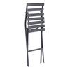 Greensboro Graphite STEEL FOLDING STOOL with Footrest