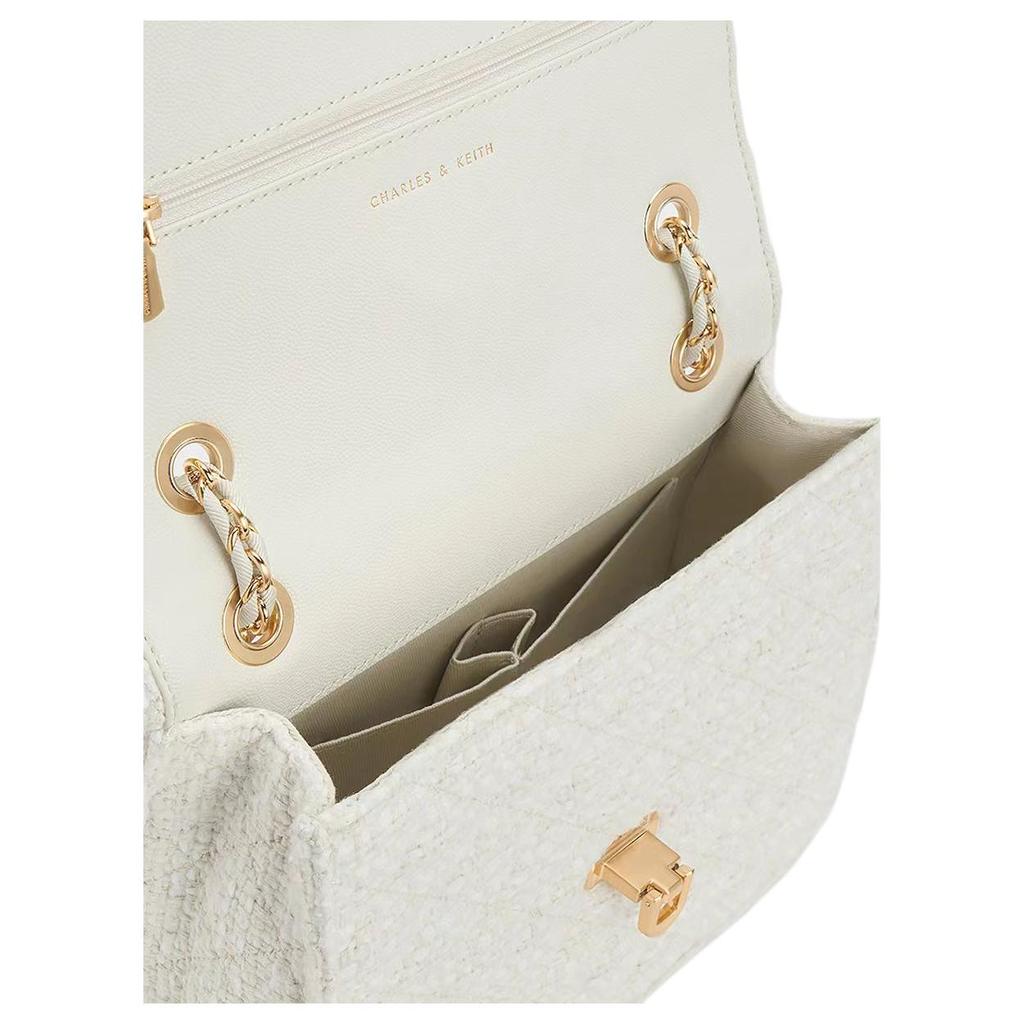 New CHARLES&KEITH PU Shoulder Bag, Crossbody Bag Medium Size Women's Multi Composite Color CK2-70782173-1