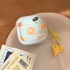 Cartoon Yellow Cream Cheese Bread Earphone Case for AirPods Pro 3 2 Headset Protective Cover For Air Pods 4 3 2 1 With Cartoon Cheese Star Pendant