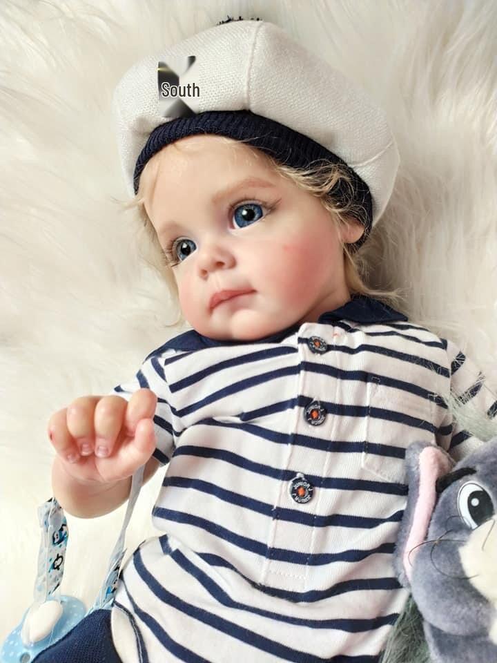 NPK Lifelike Reborn Toddler Doll - Maggi Boy, Hand-painted 3D Design 60 cm