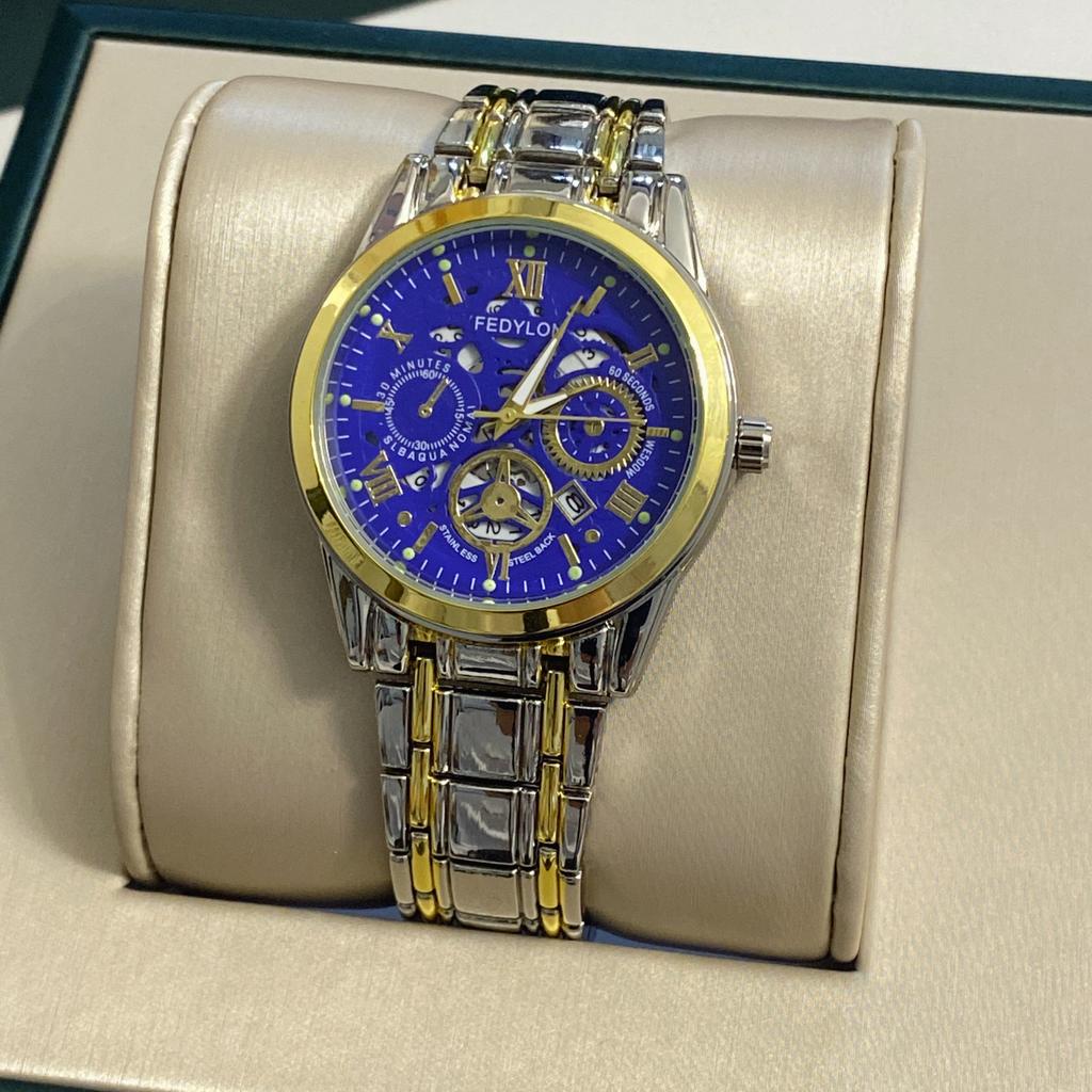 Herren Nicht-mechanische Uhr Vollautomatisch Wasserdicht Neu Großes Zifferblatt Hohl Herrenuhr