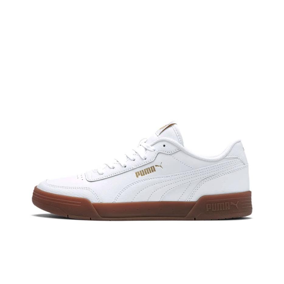 Puma Kožené retro sportovní tenisky Caracal Lehké nízké unisex tenisky Bílé 369863-06
